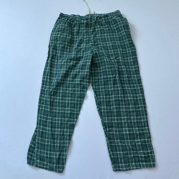 University OF HawaiiPajama Pants Adult 2XLPLaid Green Stretch Size 2XL (34x27) - Picture 9 of 14